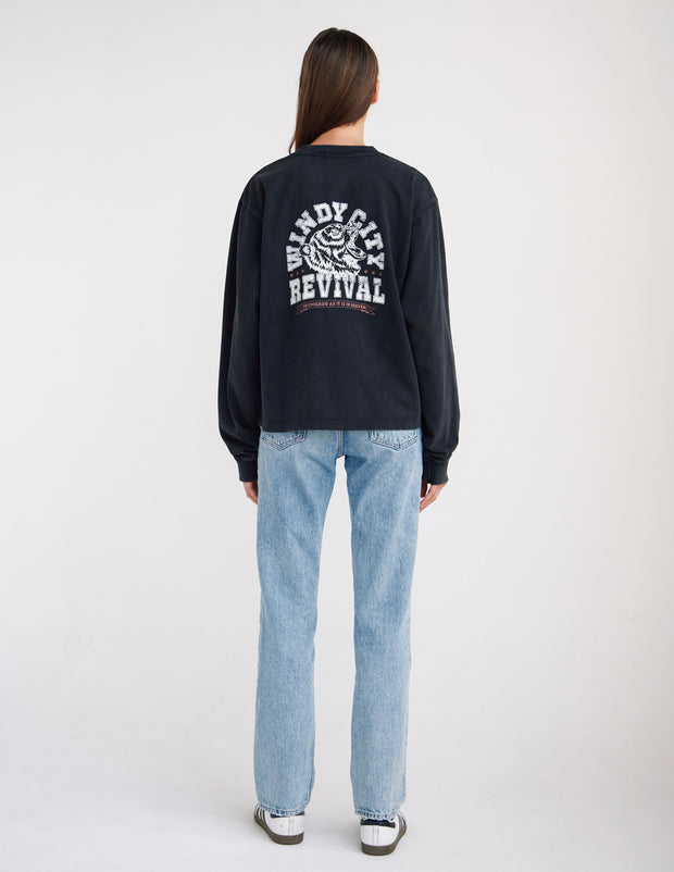 In Chicago as It Is in Heaven Long Sleeve Heavyweight Tee Christian Premium T-Shirt