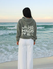 Jesus Holds It All Unisex Hoodie Christian Sweatshirt