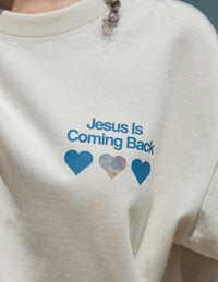 Jesus Is Coming Back Heavyweight Tee Christian Premium T-Shirt