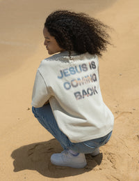 Jesus Is Coming Back Heavyweight Tee Christian Premium T-Shirt