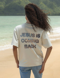 Jesus Is Coming Back Heavyweight Tee Christian Premium T-Shirt