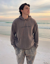 Jesus Is King Brown Unisex Hoodie Christian Sweatshirt