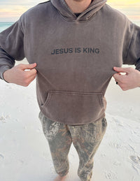 Jesus Is King Brown Unisex Hoodie Christian Sweatshirt