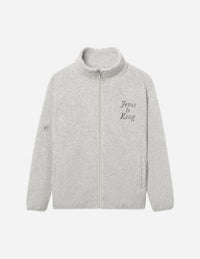Jesus Is King Fleece Full-Zip Jacket Christian Outerwear