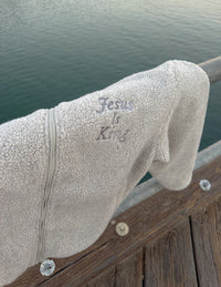 Jesus Is King Fleece Full-Zip Jacket Christian Outerwear