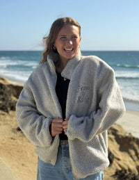 Jesus Is King Fleece Full-Zip Jacket Christian Outerwear