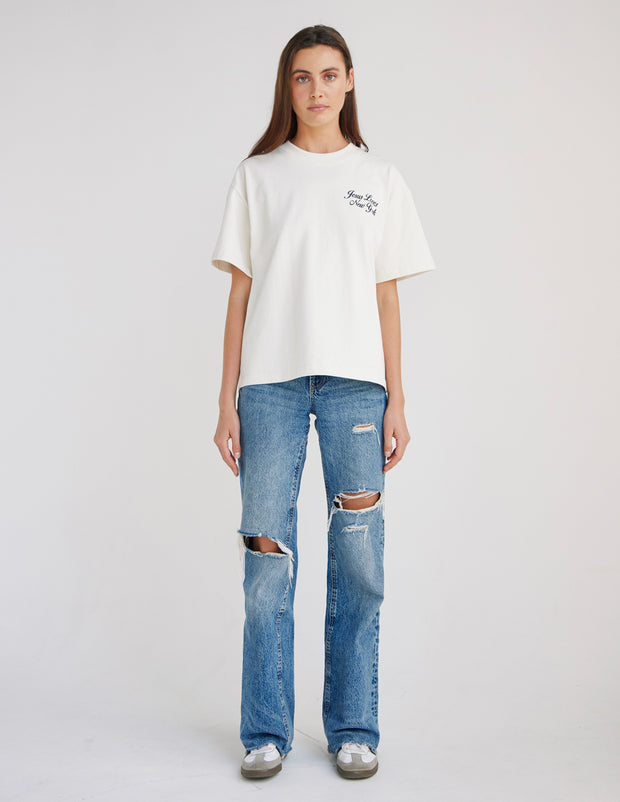 Jesus Loves New York Heavyweight Tee Christian Premium T-Shirt