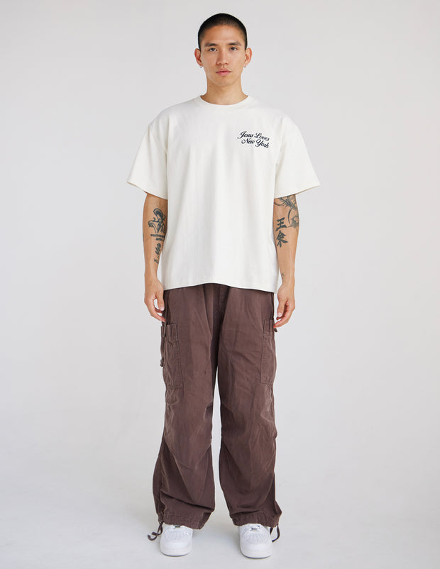 Jesus Loves New York Heavyweight Tee Christian Premium T-Shirt