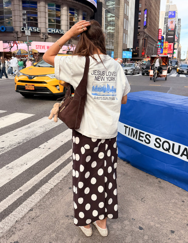 Jesus Loves New York Heavyweight Tee Christian Premium T-Shirt