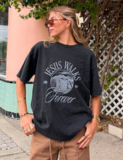 Jesus Walks Heavyweight Tee Premium Christian T-Shirt