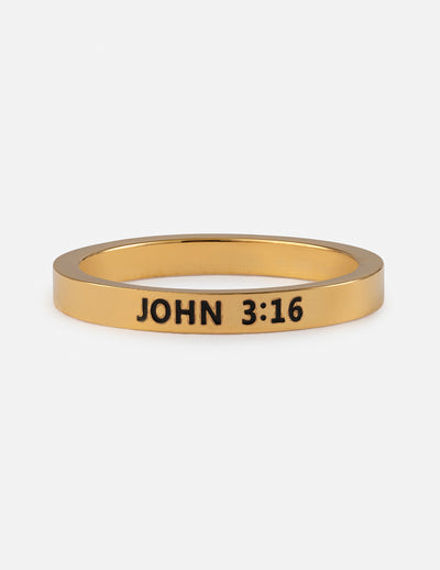 John 3:16 Ring Christian Jewelry