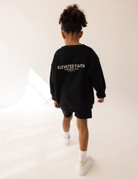 Kingdom Club Black Kids Crewneck Christian Sweatshirt