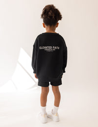 Kingdom Club Black Kids Crewneck Christian Sweatshirt