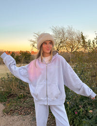 Kingdom Club Lavender Full-Zip Hoodie Christian Jacket