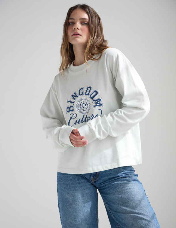 Kingdom Culture Long Sleeve Heavyweight Tee Christian T-Shirt