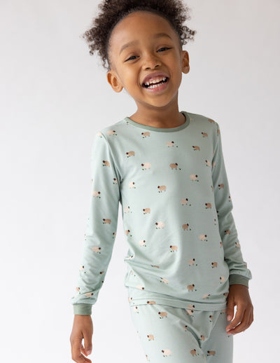 Lamb Bamboo Kids Pajama Set Christian Children's Sleepwear