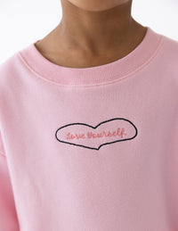 Love Yourself Kids Crewneck Christian Sweatshirt