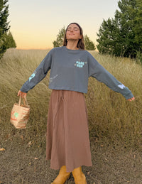 Made New Cropped Long Sleeve Women's Tee Christian T-Shirt