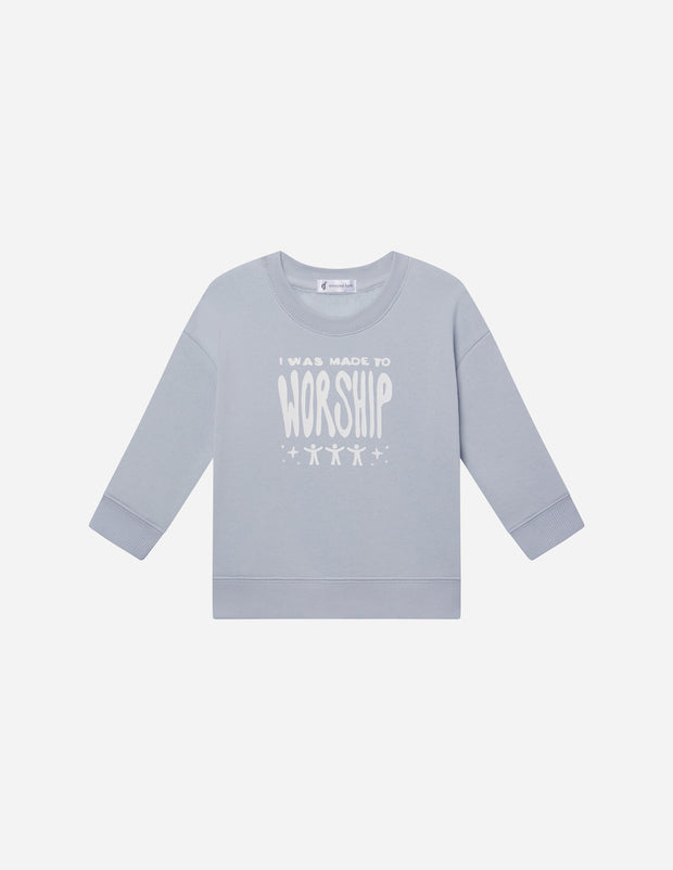 Made To Worship Kids Crewneck Christian Sweatshirt