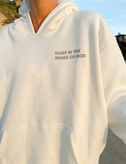 Made in the Image of God Cream Hoodie Christian Sweatshirt
