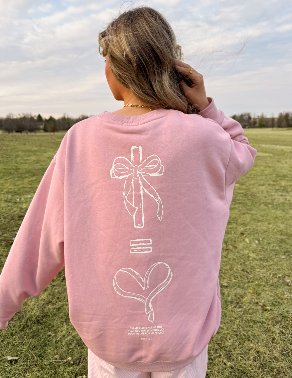 No Greater Love Unisex Crewneck | Christian Apparel | Elevated Faith