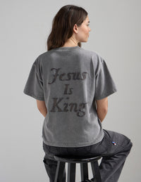Not Sorry Jesus Is King Heavyweight Tee Premium Christian T-Shirt