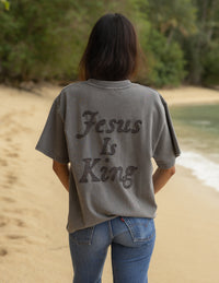 Not Sorry Jesus Is King Heavyweight Tee Premium Christian T-Shirt