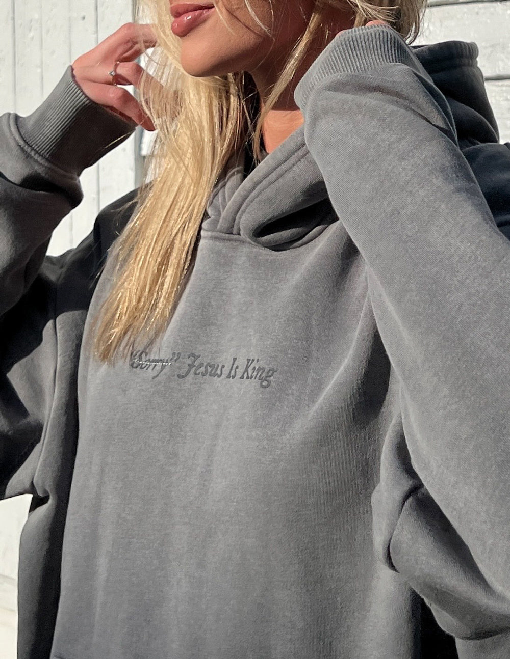 Not Sorry Jesus Is King Unisex Hoodie | Christian Apparel