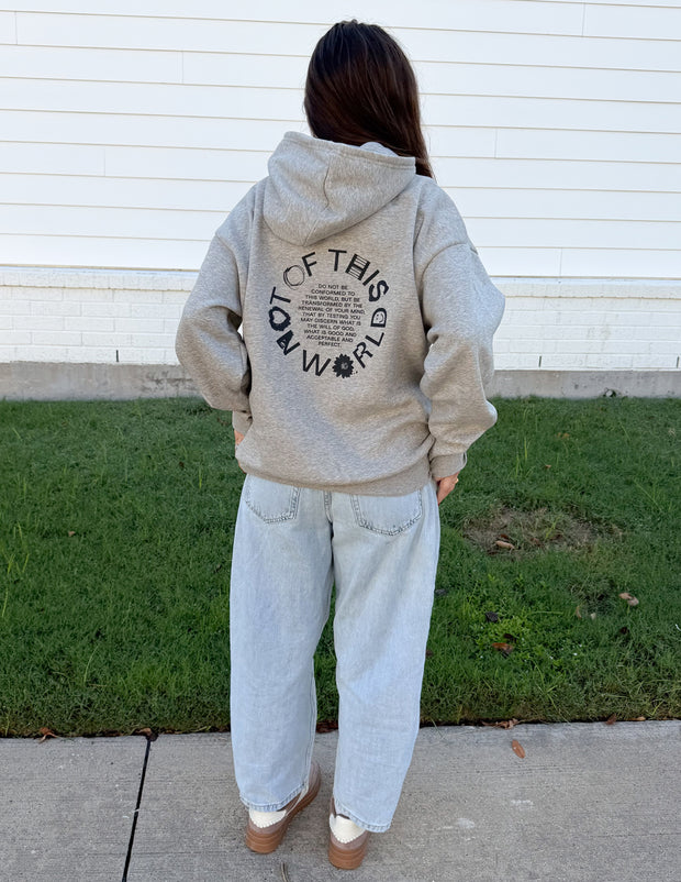 Not of This World Beige Unisex Hoodie Christian Sweatshirt