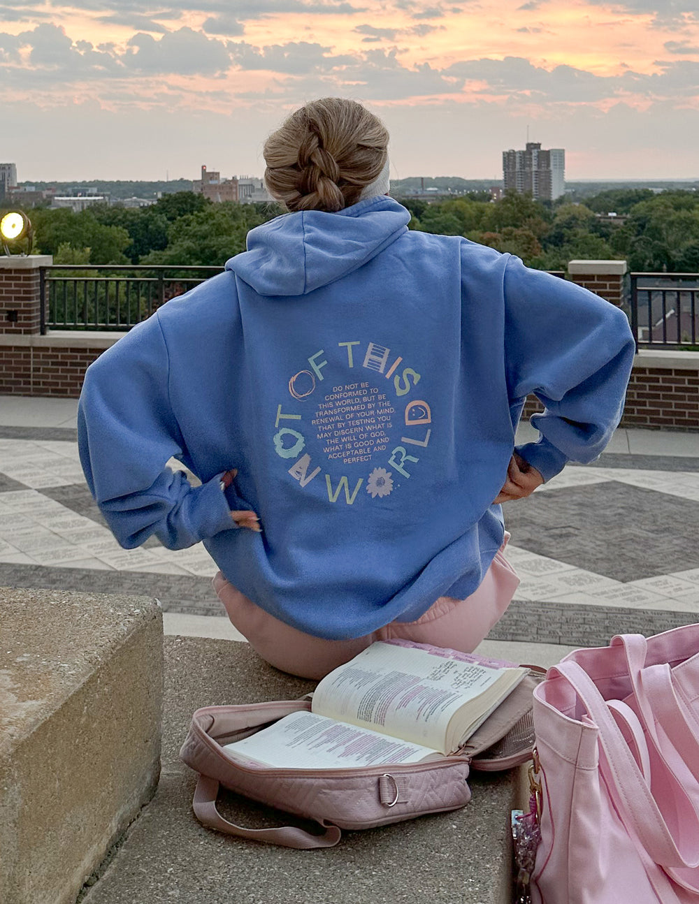 ミュージシャン Our Faith Will Never Die Photo Hoodie Not of This World Unisex Hoodie | Christian Apparel | Elevated Faith