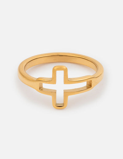 Open Cross Ring Christian Jewelry