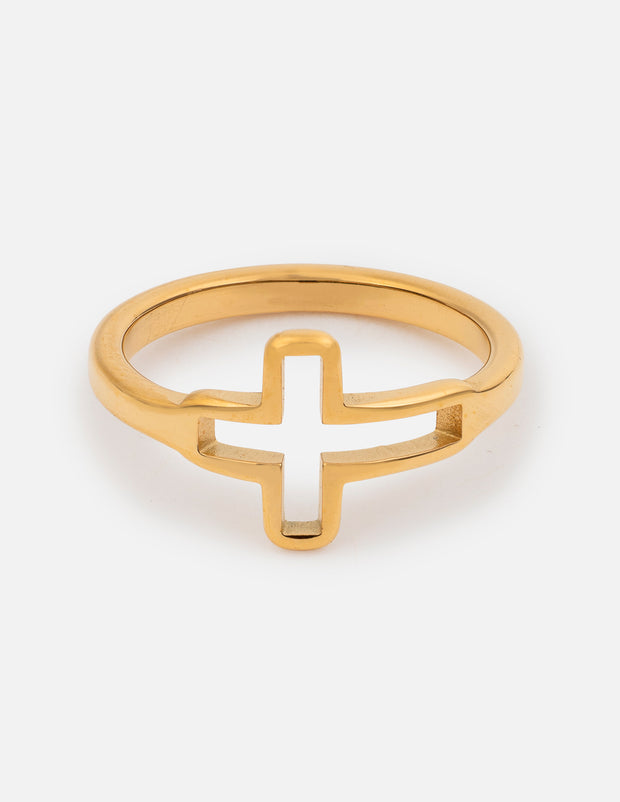 Open Cross Ring Christian Jewelry