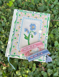 Pink WWJD Embroidered Bracelet Wristband Christian Jewelry