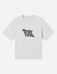 Pray First Heavyweight Tee Christian T-Shirt