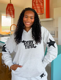Pray First Unisex Hoodie Christian Sweatshirt