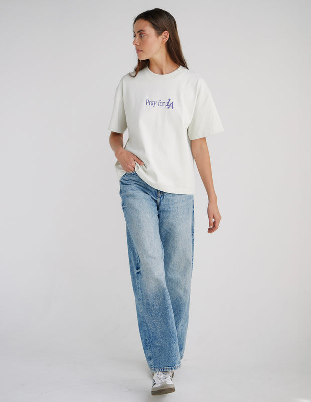 Pray for Los Angeles Heavyweight Tee Christian Premium T-Shirt