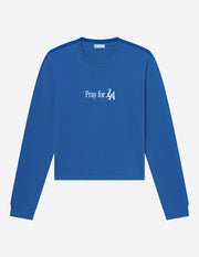 Pray for Los Angeles Long Sleeve Heavyweight Tee Christian Premium T-Shirt