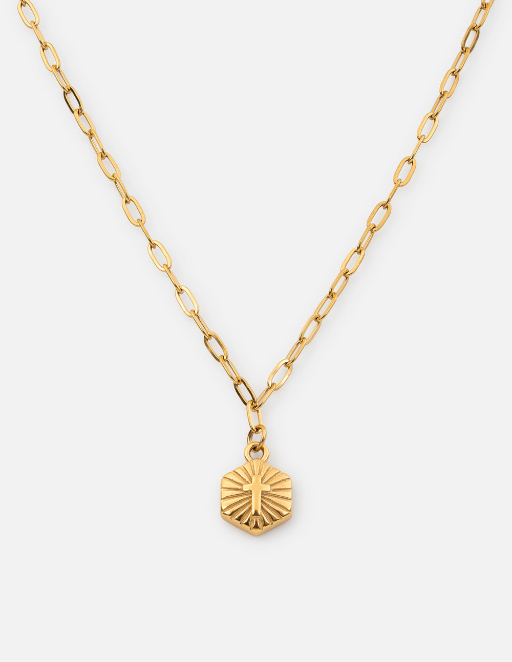 Radiant Cross Necklace