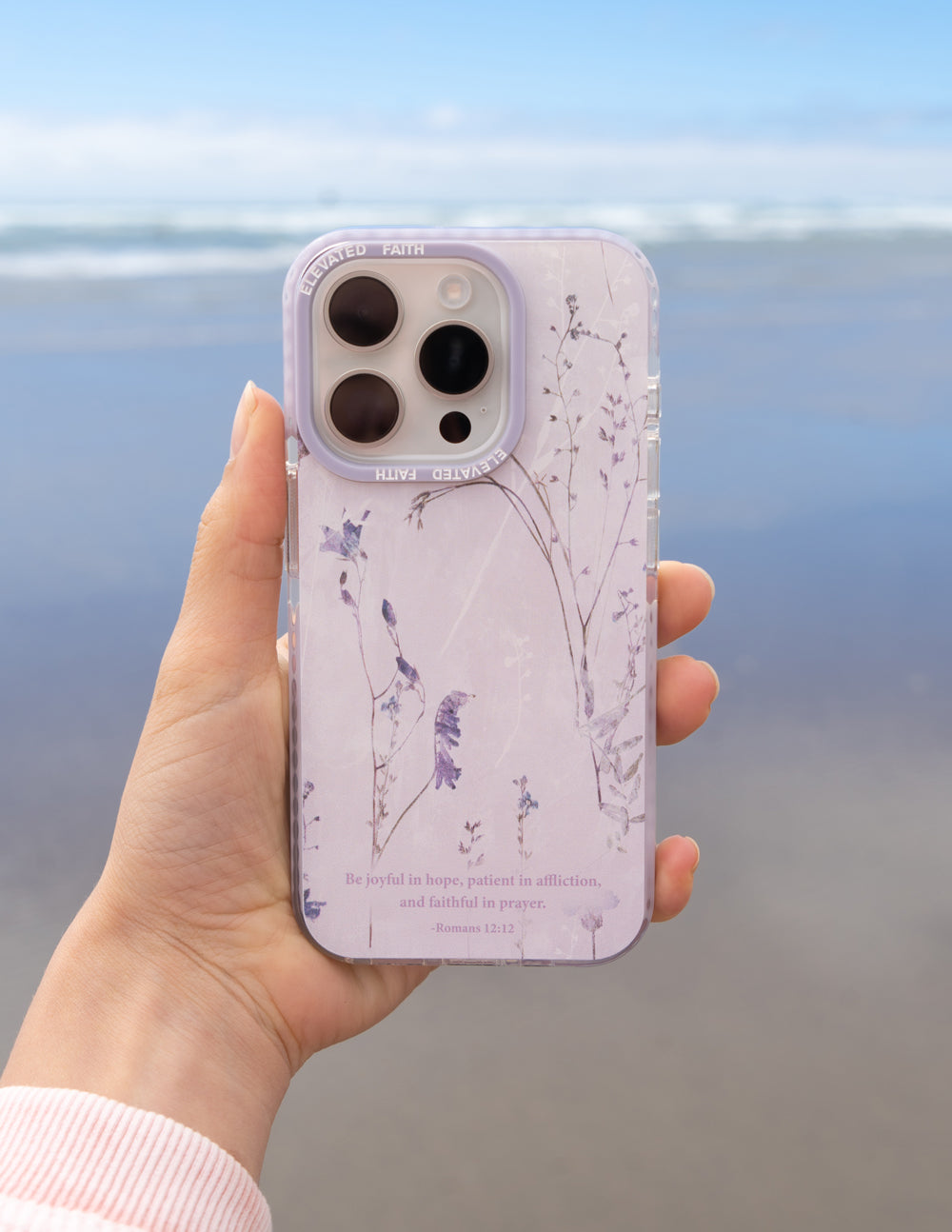 Elevated Faith Romans 12:12 Phone Case iPhone 16 Pro Max Elevated Faith Romans 12:12 Phone Case iPhone 16 Pro Max