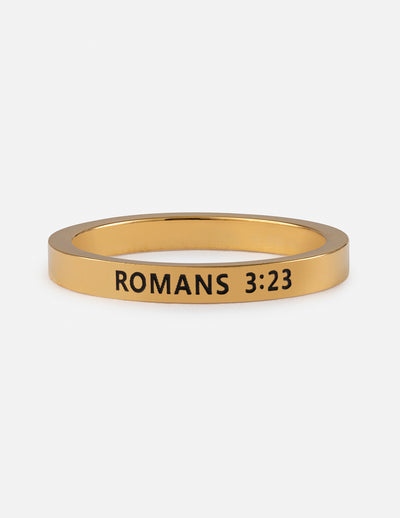 Romans 3:23 Ring Christian Jewelry