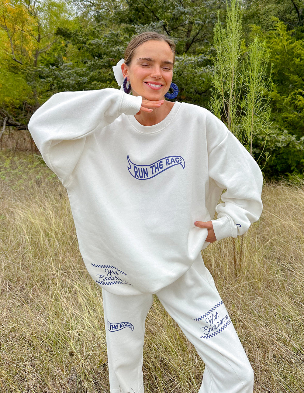 Run the Race Unisex Crewneck Elevated Faith