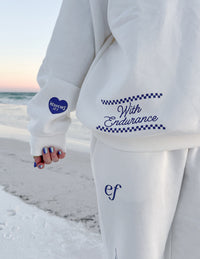 Run the Race Unisex Crewneck Christian Sweatshirt