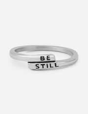 Silver Be Still Ring Christian Jewelry