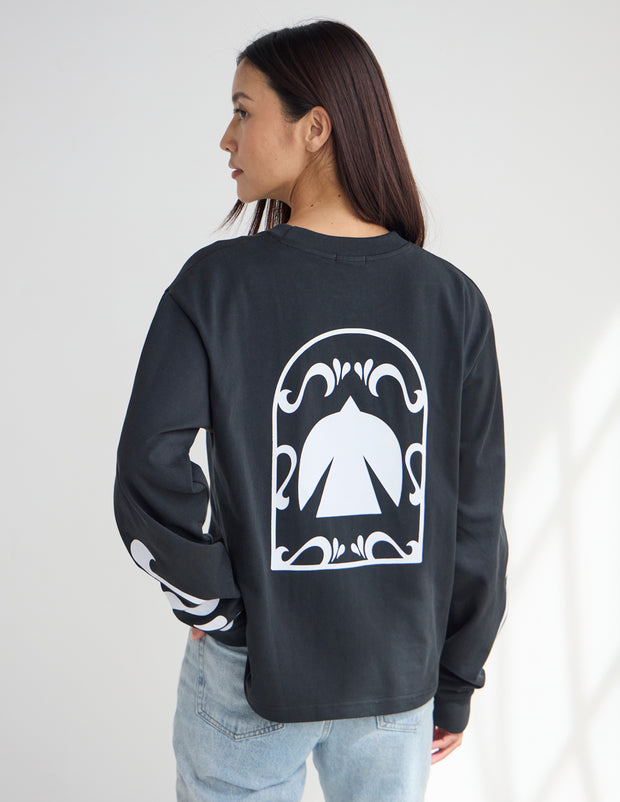 Spirit Is Moving Long Sleeve Heavyweight Tee Christian T-Shirt