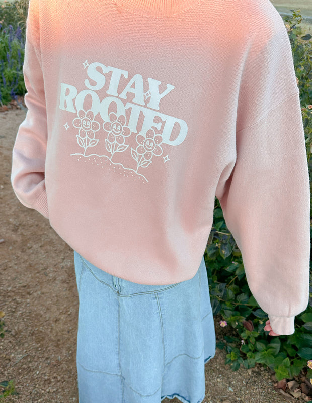 Stay Rooted Knit Sweater Christian Crewneck Sweatshirt