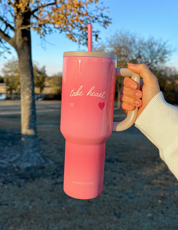 Take Heart 40 oz Ascend Tumbler Christian Accessories