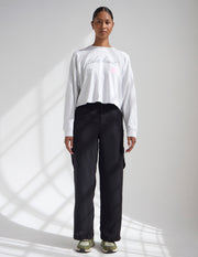 Take Heart Cropped Long Sleeve Women's Tee Christian T-Shirt