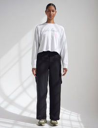 Take Heart Cropped Long Sleeve Women's Tee Christian T-Shirt