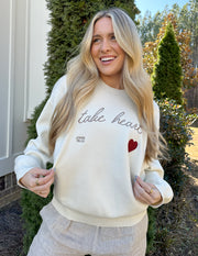 Take Heart Knit Sweater Christian Crewneck Sweatshirt