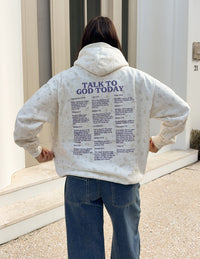 Talk to God Allover Wildflower Unisex Hoodie Christian Sweatshirt